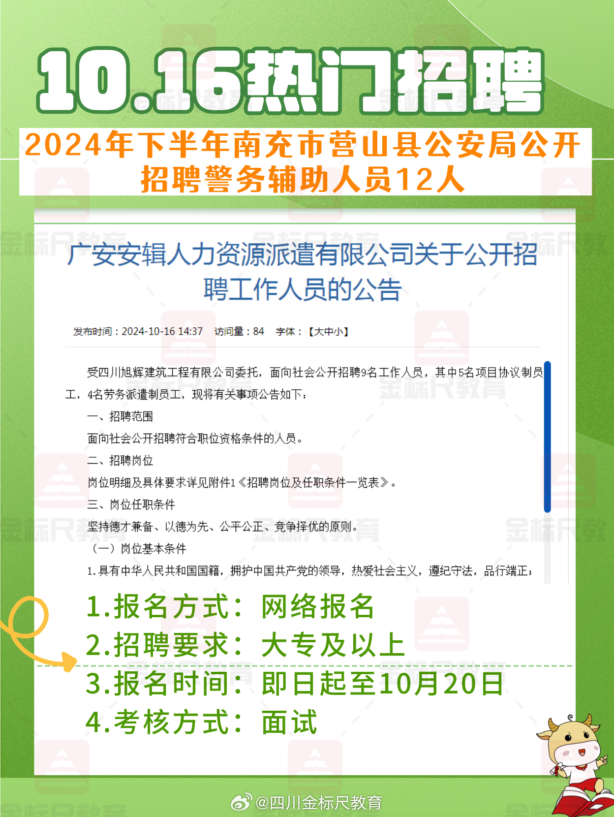 蓬安县统计局最新招聘公告全面解析